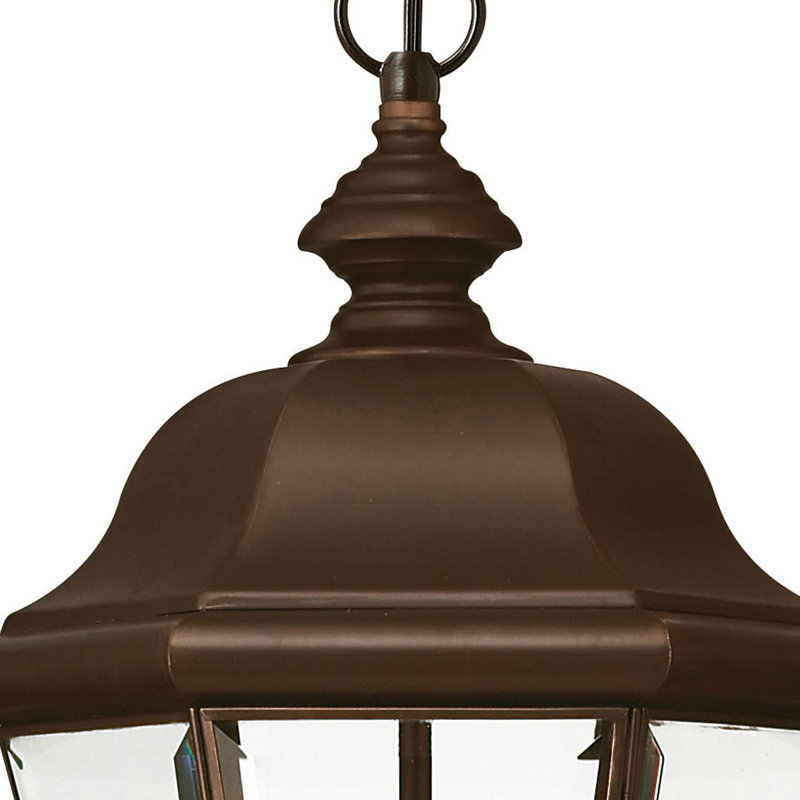 Clifton Park 3-Light Outdoor Hanging Lantern, Copper Bronze