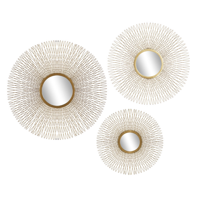 3 Piece Sonya Modern & Contemporary Mirror Set