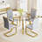Modern Round Clear Tempered Glass Dining Table-1166428361-1166451384