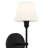 Irena 1-Light Matte Black Wall Sconce-622560032
