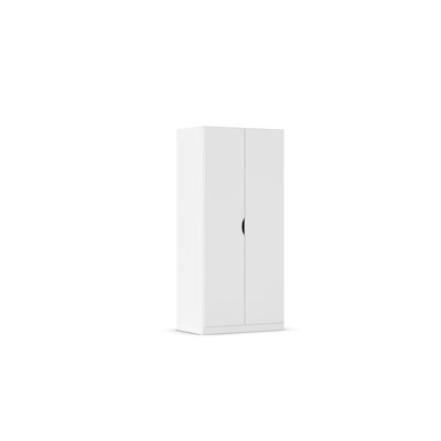 Alvara 2 Hinged Door Wardrobe 91 cm Alpinwhite INCL. Delivery and Assembly