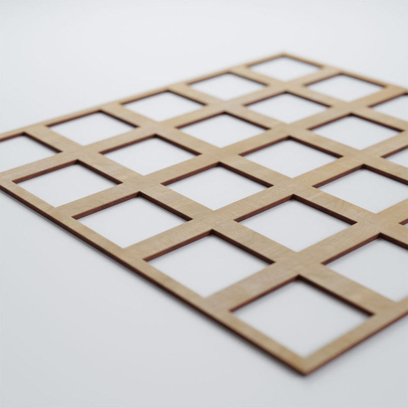 Panneaux muraux en bois Manchester, Bouleau, H 23 3/8 po x l 23 3/8 po x P 1/4 po