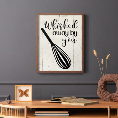 Whisked Away Framed Print - Solid Wood