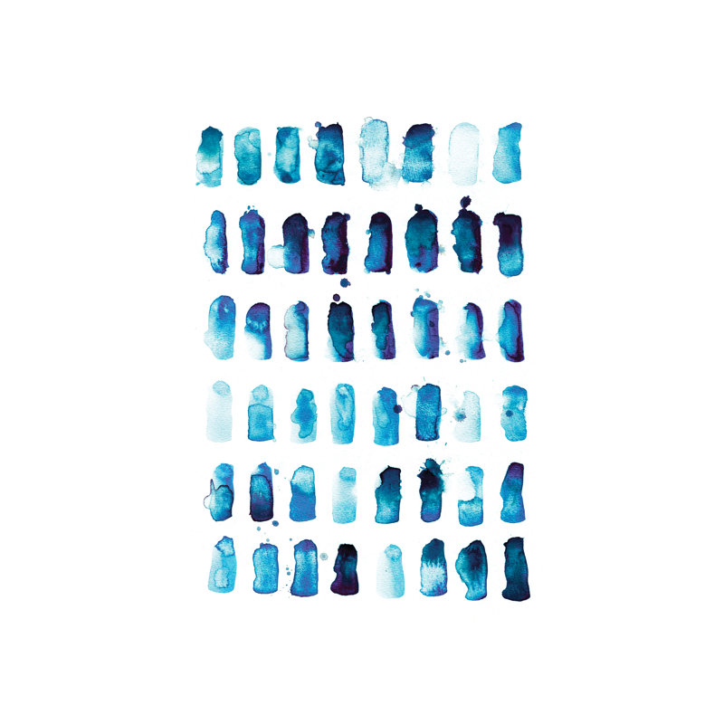 « summer sky » par lesia binkin-reproduction d’art, H 48 po x l 32 po x P 1,5 po, Toile tendue