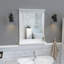 Emmerlyn Flat Mirror with Shelves