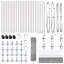 Welded Wire Fence With 7 Flanged Posts Steel-505415753-505415794