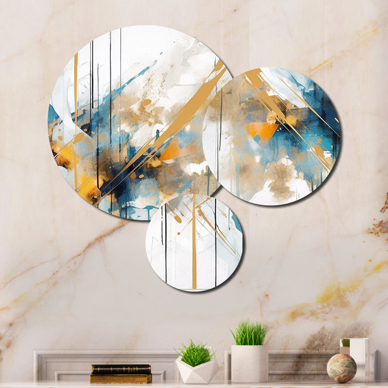 Abstract Wall Decor on Metal