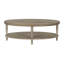 Oval Coffee Table With Shelf