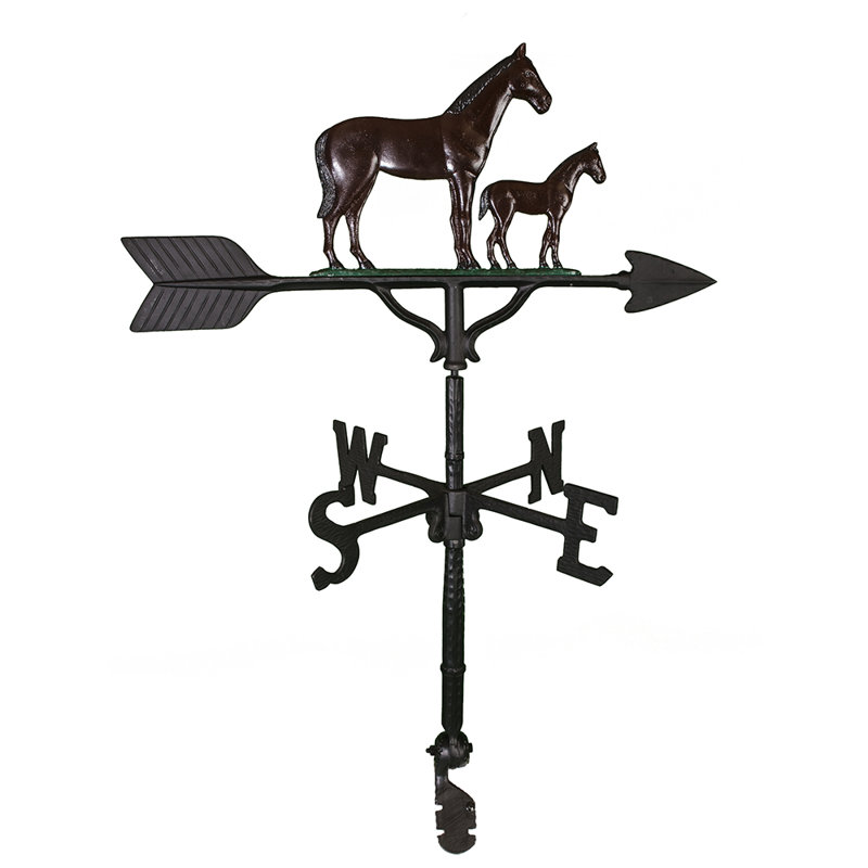 Mare and Colt Weathervane, Natural