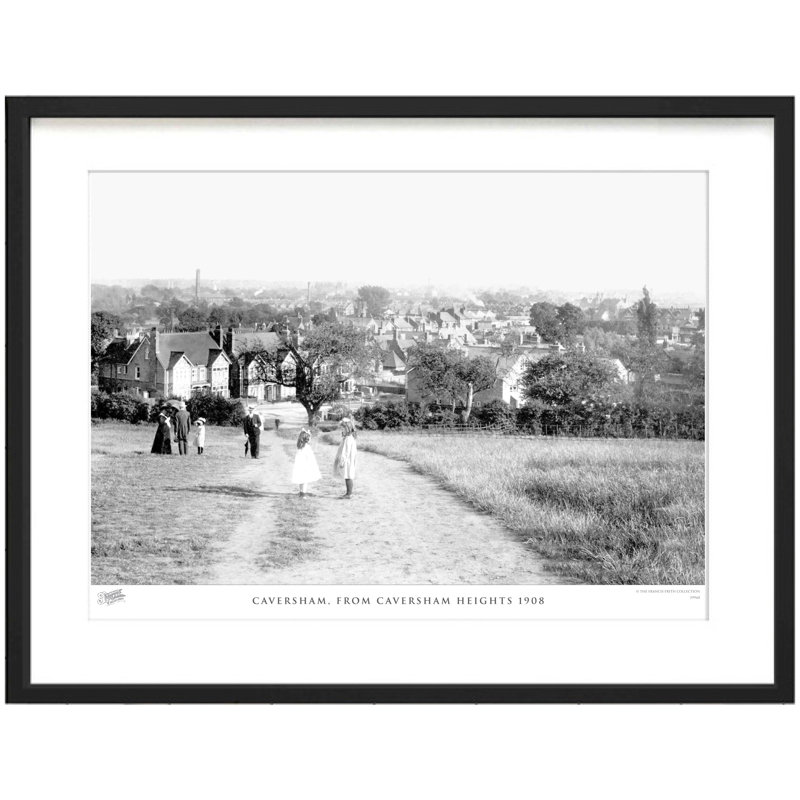 Caversham, From Caversham Heights 1908 - Single Picture Frame Print, 45cm H X 60cm W x 2cm D