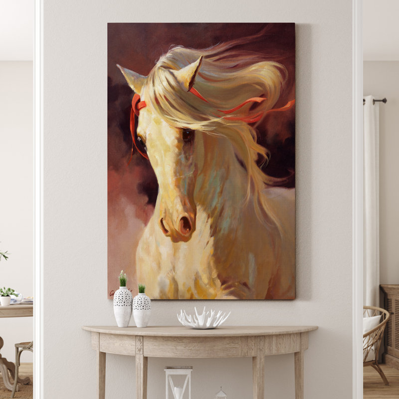 Reproduction d’art sur toile tendue « Blanco », H 20 po x l 16 po x P 1 po