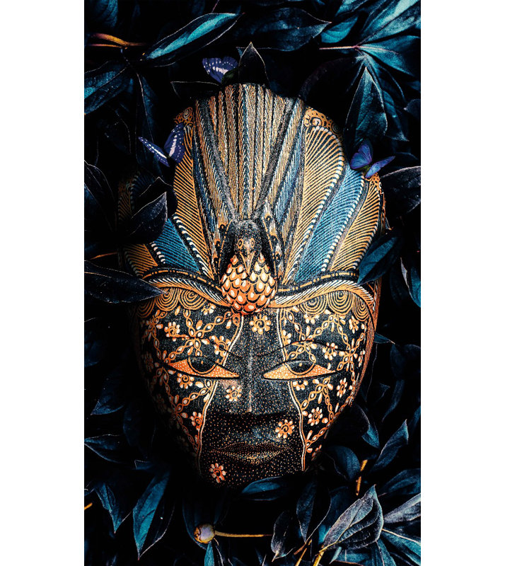 Tribal - No Frame Print on Metal, 118cm H x 70cm W x 10cm D
