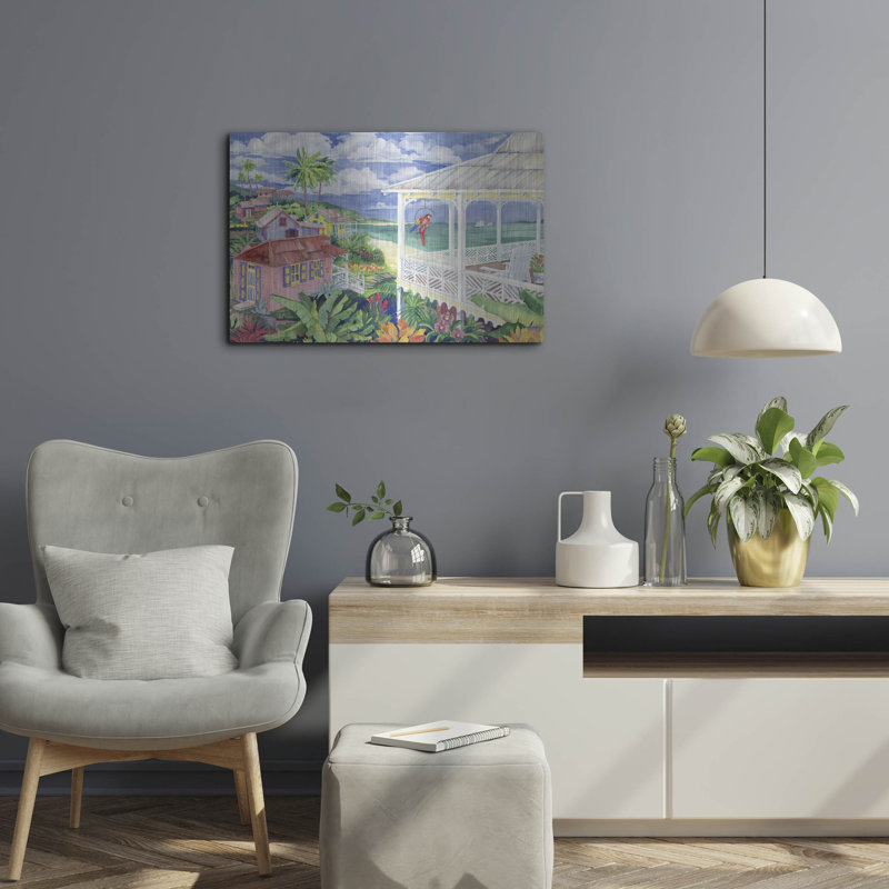 «Bay Caribe» par Paul Brent, H 16 po x l 24 po