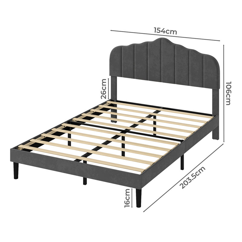 Upholstered Bed, Kingsize (5')