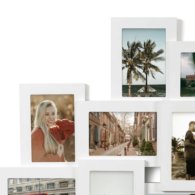 Bryleigh 12 Slot Wood Collage Picture Frame