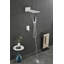 Système de douche, pomme de douche cascade avec douchette, robinet de douche mural pour salle de bain