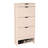 3 Tier Shoe Storage Cabinet with Drawers for Entryways,Bedroom,Flip Door Design Shoe Cabinet.Wood coloured Finish-1848218269