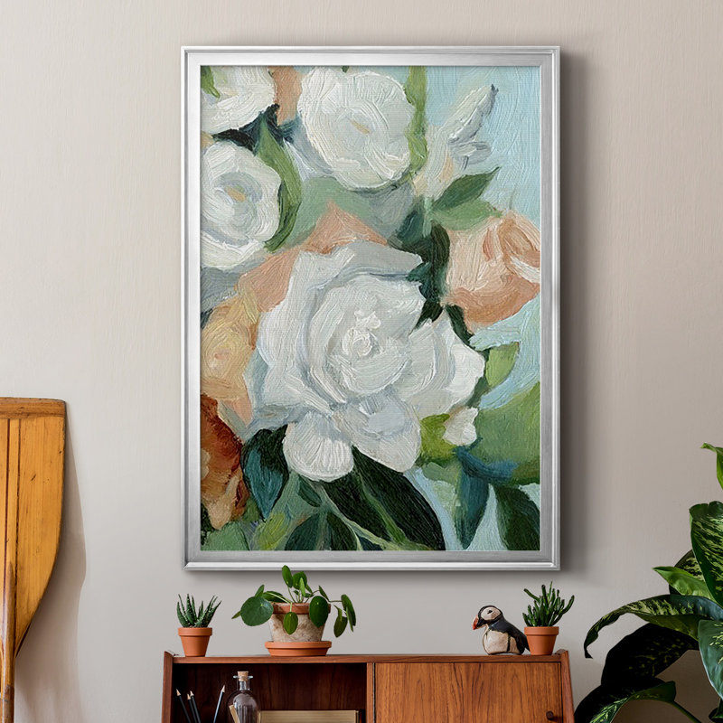 Bouquet Scatter I, reproduction encadrée de qualité supérieure, prête à être accrochée, L 30,5 po x H 42,5 po
