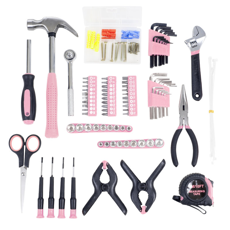 Ensemble d'outils 86 pièces Stalwart - Ensemble d'outils de maison avec tournevis, pinces, clés, pinces, sac à roulettes