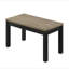 Ensemble de table de salon brun et noir 3 pièces avec table basse et deux tables de bout assorties-450652925