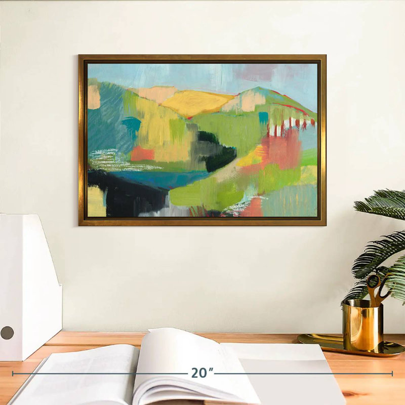 Pointe, Cadre flottant doré, 31 po x 21 po