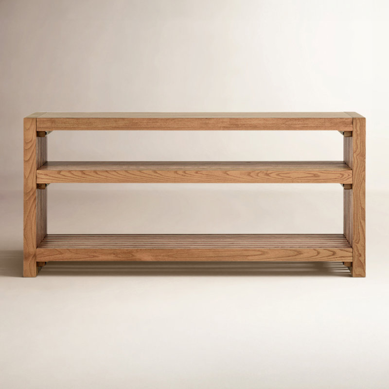 Colby Console Table, Natural Wood