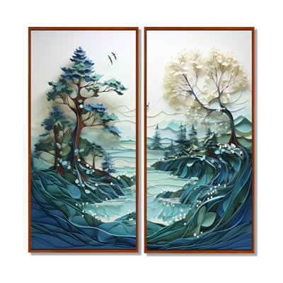 Teal White Iceberg Glacial Reflections - Purple Country Canvas Prints