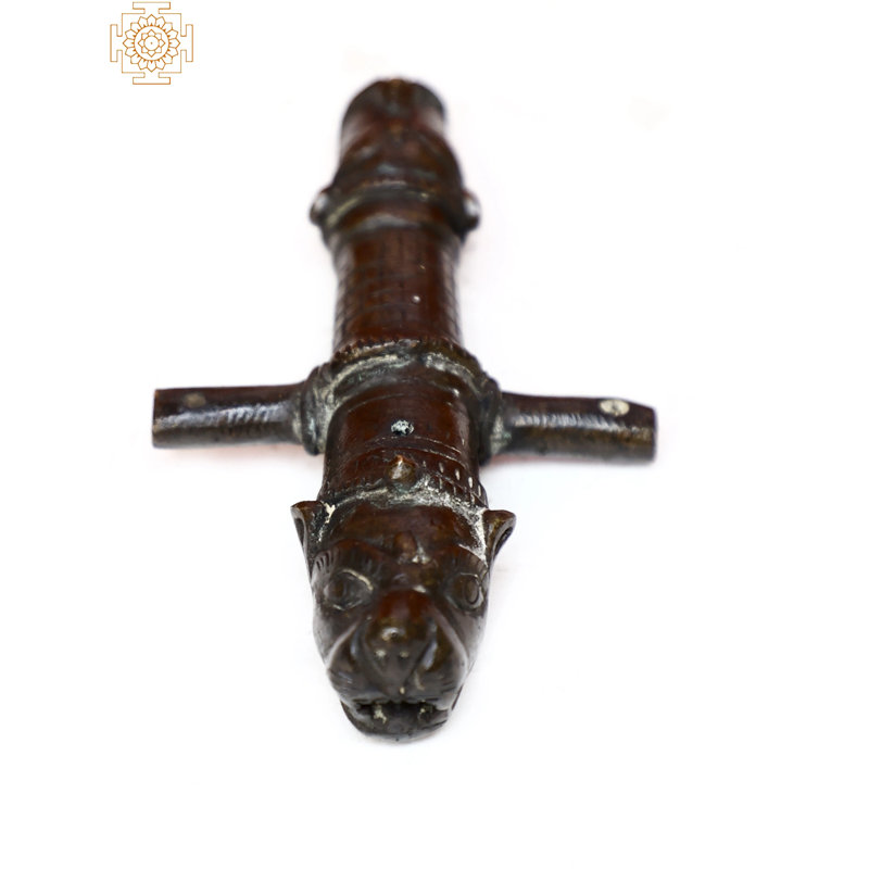 Accessoire de porte en laiton style rétro Cannon - article de décoration intérieure