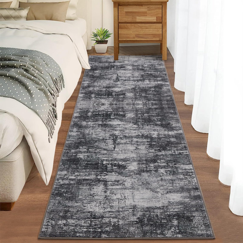 Area Rug Living Room Rugs Indoor Soft Fluffy Rug Abstract Carpet for Bedroom Kitchen Dining Room Floor Washable Plush Throw Large Accent Rug Home Office Nursery Decor Brown 2*6ft(61*183cm)