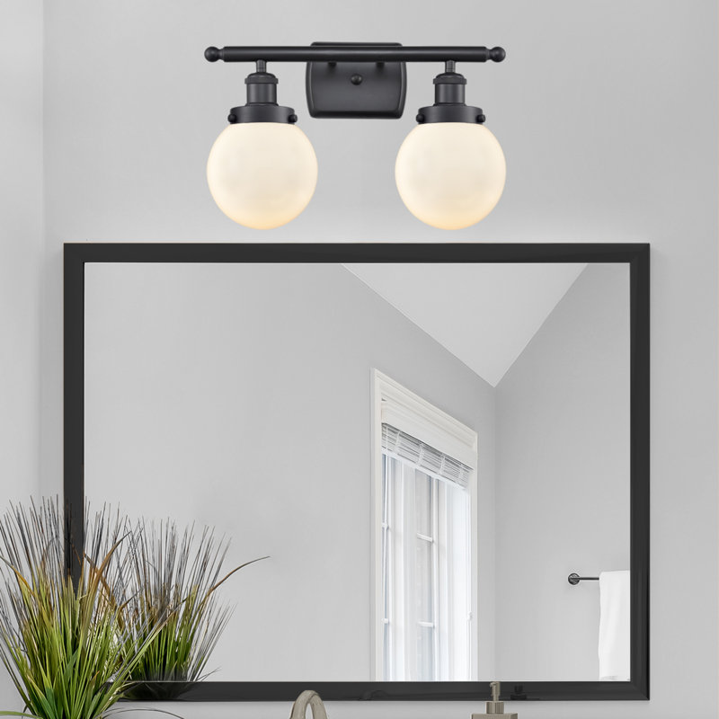 Chippewa 2 - Light Dimmable Vanity Light, Matte White, Matte Black, Incandescent