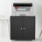 Stylish Mobile Printer Stand With Door, Locking Wheels, And Adjustable Shelves For Letter/Legal/A4-114219140