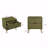 Olive Green Nightstand, Modern Wooden Side End Table with Storage for Bedroom-1895428236