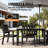 All-Weather Outdoor Waterproof Dining Sets - Rust-Resistant Modern Outdoor Dining Sets For Outside Backyard/Garden/Pool/Porch/Deck 2-Table 8-Chairs-128792181