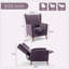 Fauteuil à oreilles capitonné en chenille de 41 po de largeur Astaria-1605115964