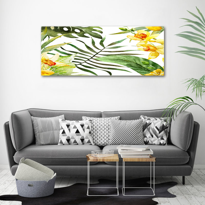 Tropical Flowers - No Frame Painting on Canvas