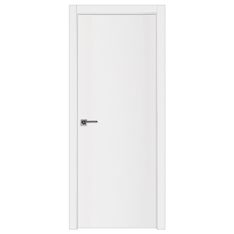 Glam G-Pro 001 Porte intérieure en stratifié blanc doux pré-suspendu 30 po x 84 po, Oui, 30 po x 84 po, Blanc doux