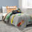 Gray/Orange 5 Piece Comforter Set-119813796-74778142