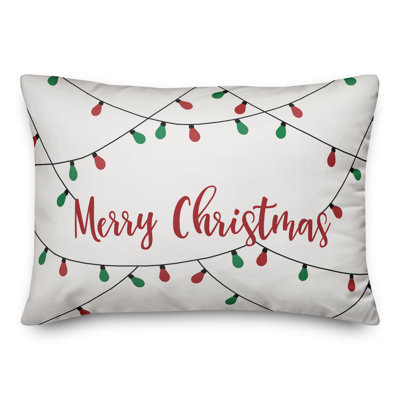 Housse de coussin Merry Christmas Lights