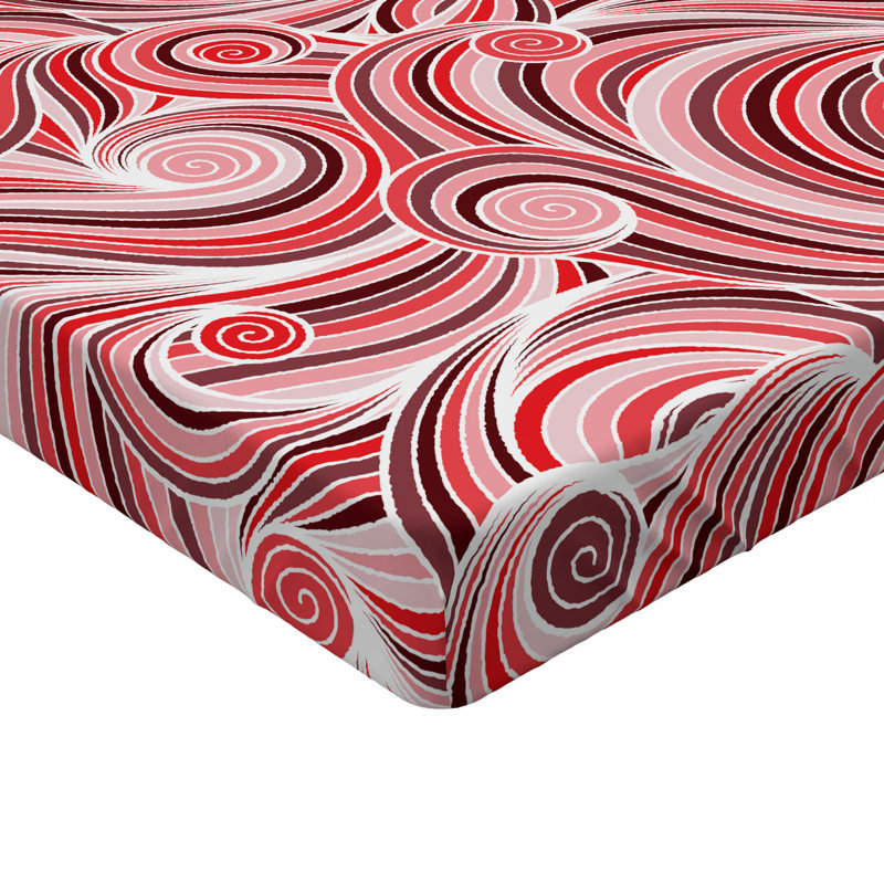Microfiber Abstract Fitted Sheet, Queen Fitted Sheet