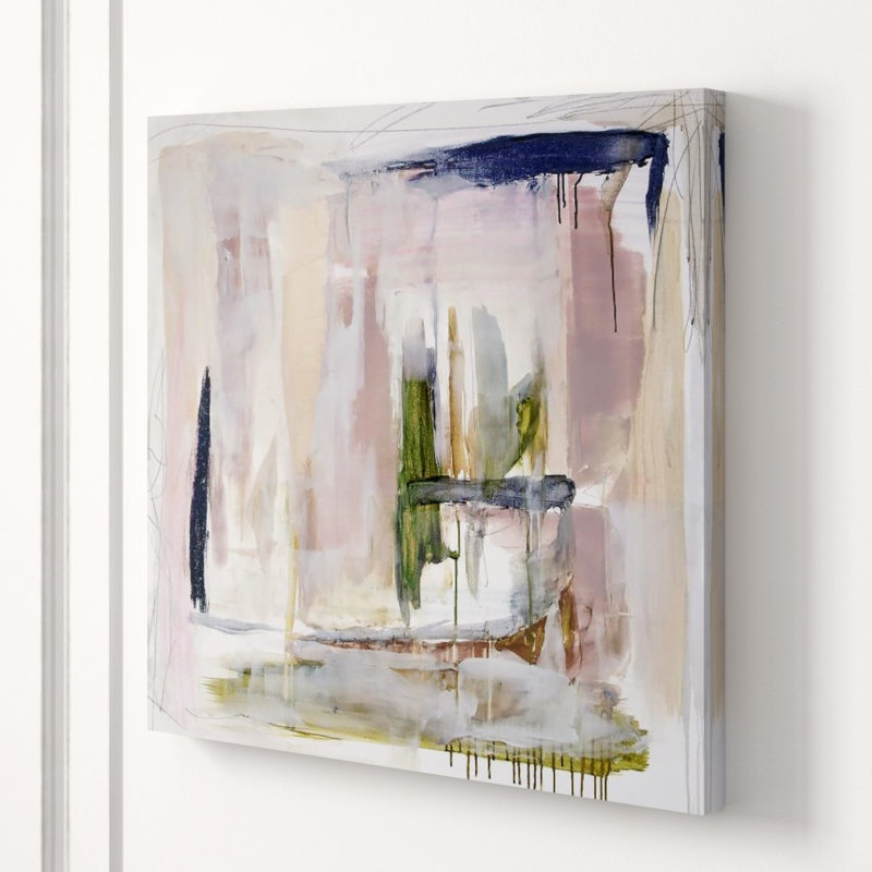 Lavender Spring II Painting by Mia Malcolm Studio, Glass Coat, 30" H x 30" W