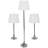 Ensemble de lampes de table et de plancher 3 pièces Modern Splendor