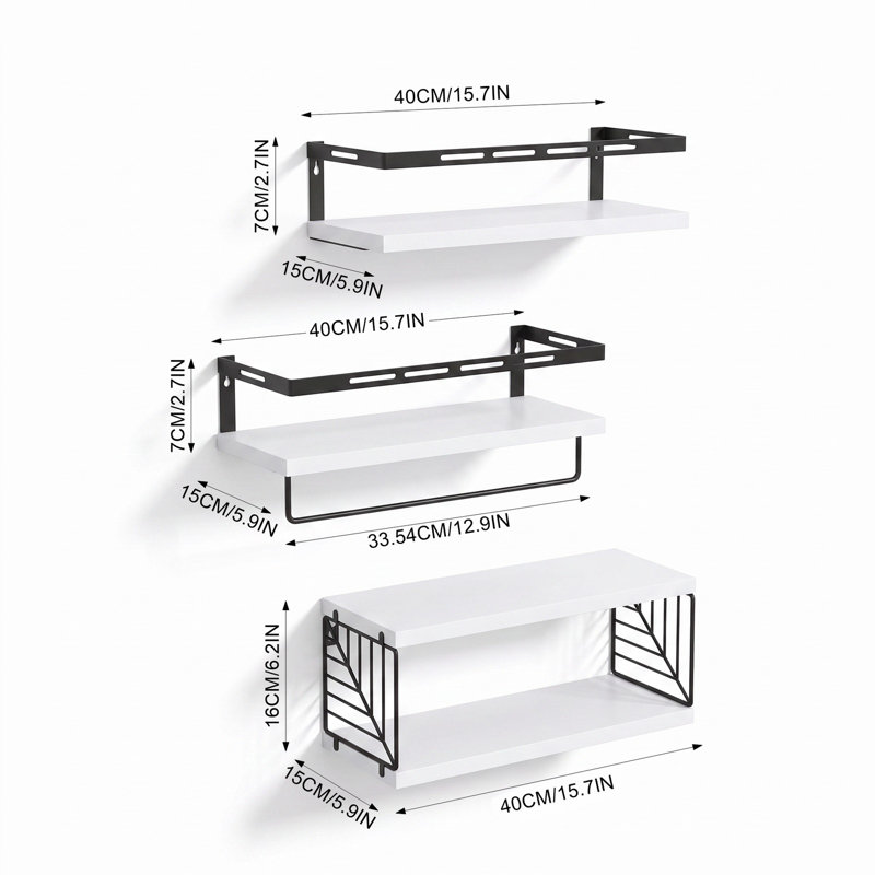 3 Piece Floating Shelf