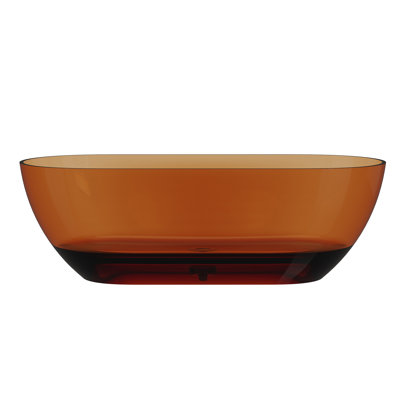 Baignoire de trempage autoportante en résine semi-transparente 69 po x 30 po Marfa