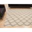 Tapis transitionnel en laine tissé à plat gris ivoire Olsson-1297999704