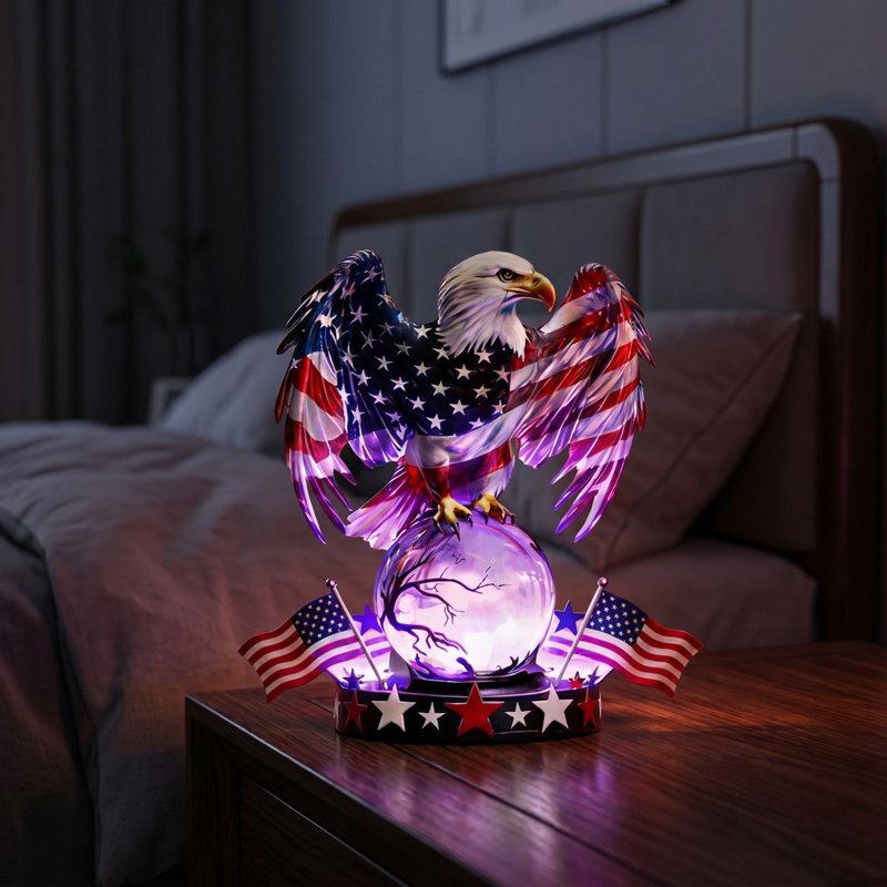 Lampe de table patriotique veilleuse à DEL