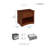 Willard 23" Transitional Wood Nightstand with Single Drawer, Lower Storage Cubby & Integrated Cutout Handles