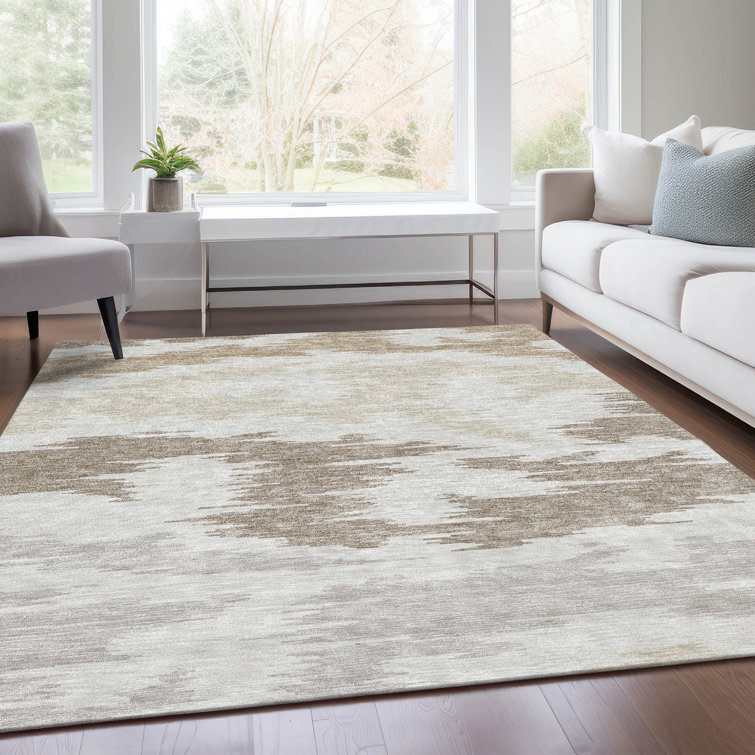 Malchow Washable Abstract Indoor / Outdoor Rug