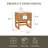 Talo 1 Drawer Nightstand, Natural