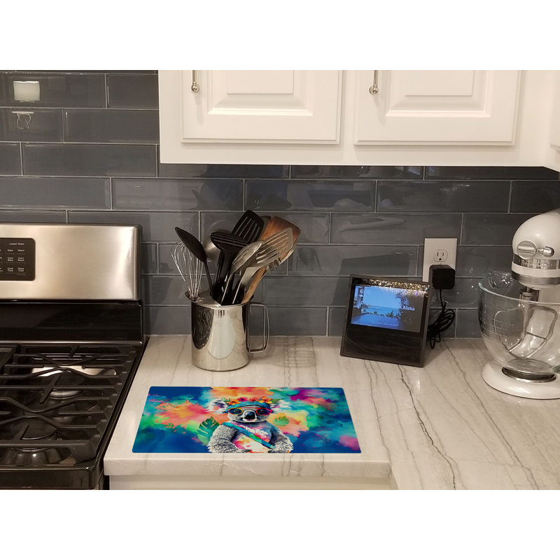 Hippie Animal Koala Glass Cutting Board