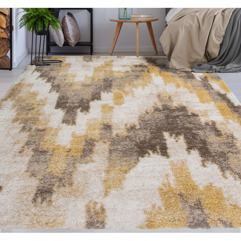 Asay Performance Abstract Indoor Rug, Rectangle 10' x 14'